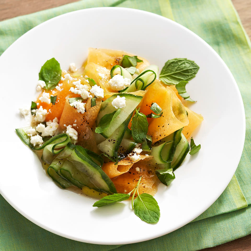 Cantaloupe and Cucumber Salad