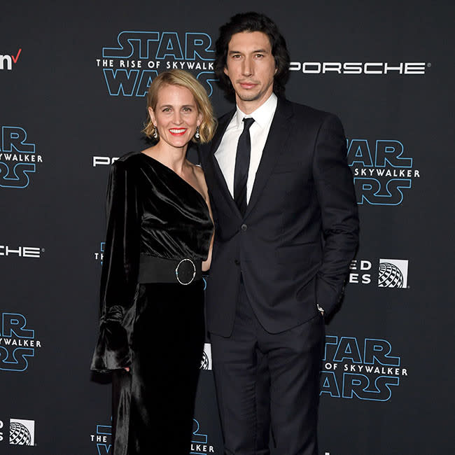 Adam Driver y su mujer Joanne Tucker credit:Bang Showbiz