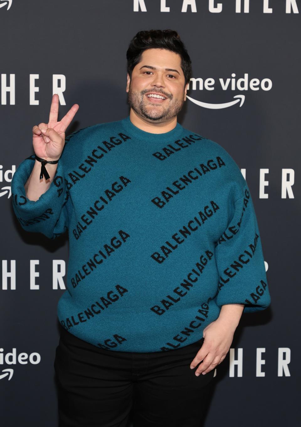 Harvey Guillén attends the premiere of Amazon Prime's new series "Reacher"