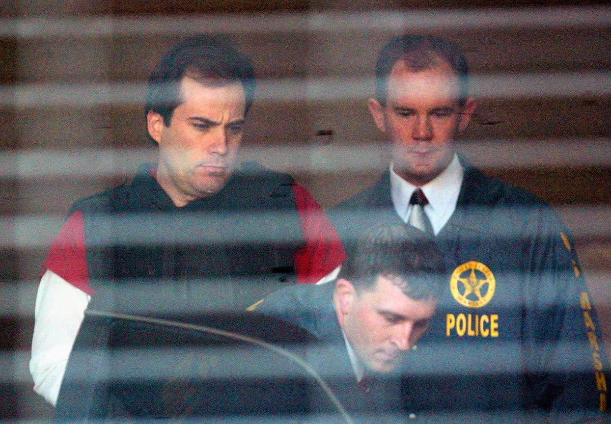 Eric Robert Rudolph after his capture in 2005  (Copyright 2016 The Associated Press. All rights reserved. This material may not be published, broadcast, rewritten or redistribu)