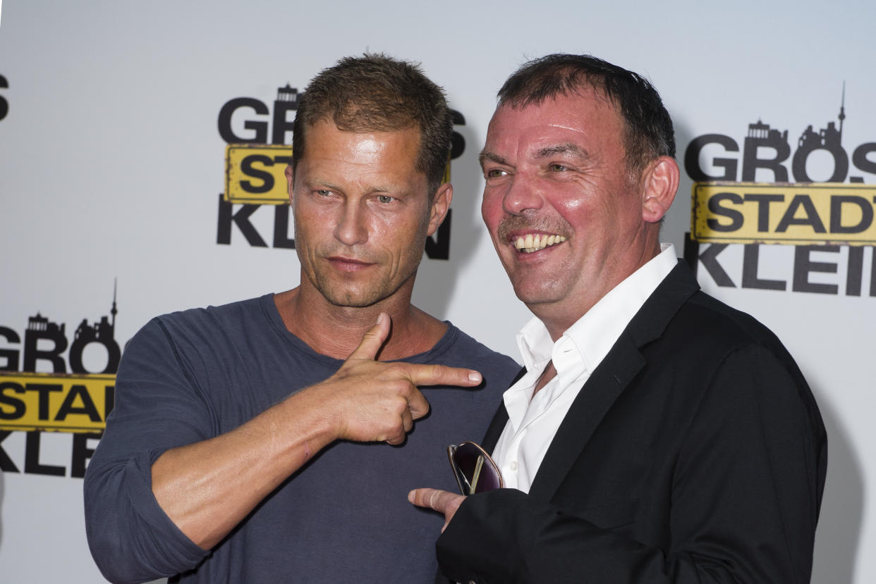 Tom Zickler (r.) hat mit Til Schweiger zahlreiche erfolgreiche Kinofilme produziert. (Bild: Clemens Bilan/Getty Images)