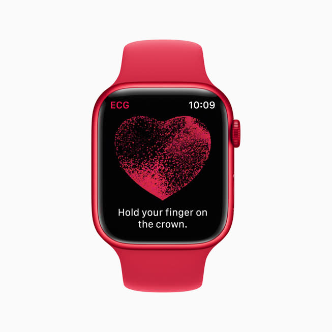 Apple Watch Series 8 上的心電圖 app。