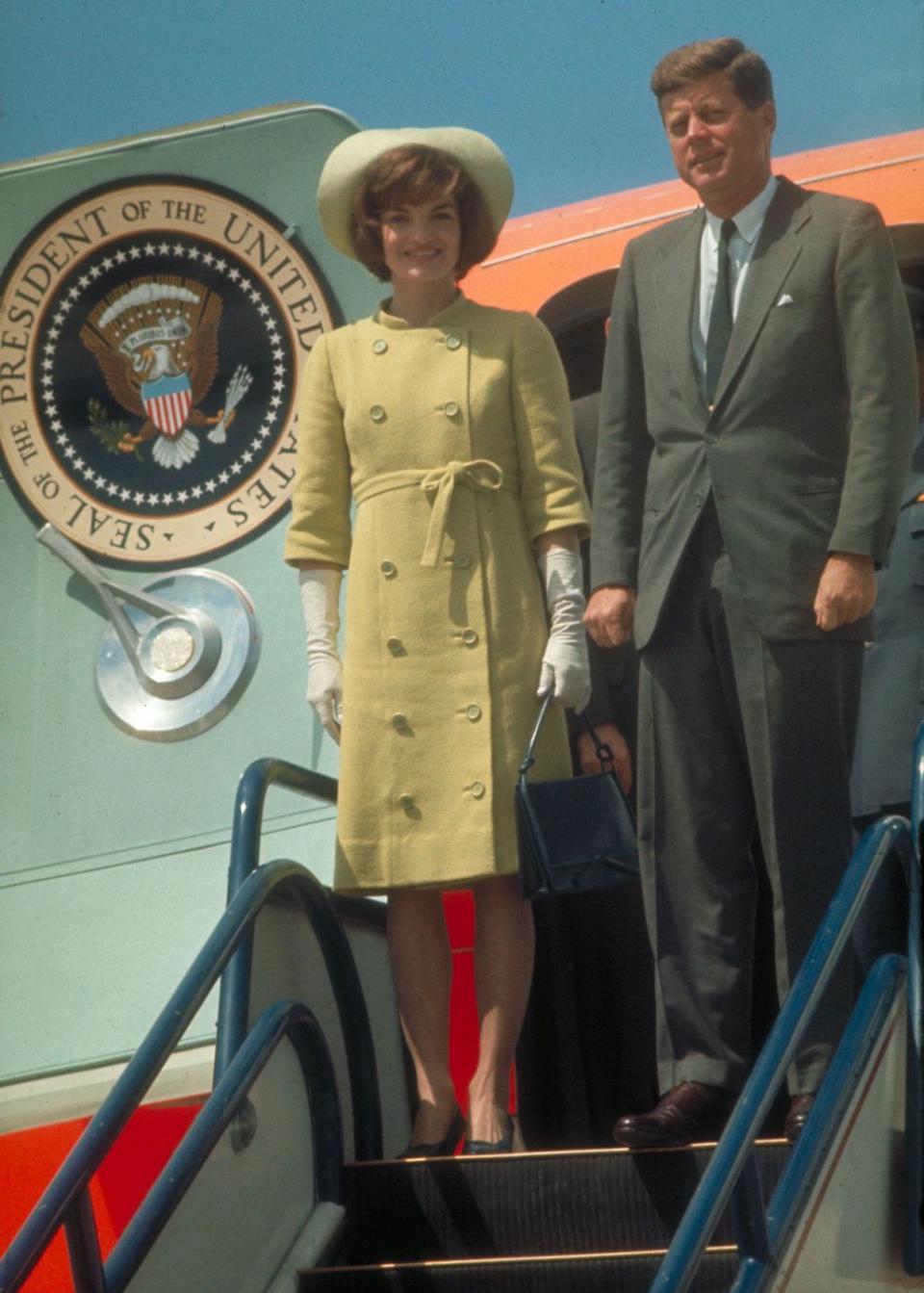 <p>JFK and Jackie out here making private jet drip look damn near presidential. </p>