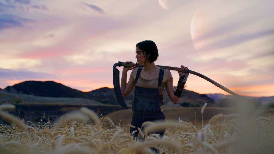 Sofia Boutella in "Rebel Moon." - Clay Enos/Netflix