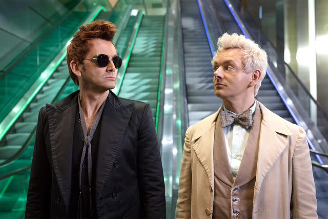 Sophie Mutevelian/Amazon Studios David Tennant and Michael Sheen in 'Good Omens'