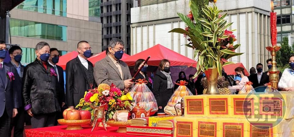 「金毓泰設定地上權案」，今（14）日在台北市長柯文哲主持下，進行開工動土典禮，預計在2025年完工。