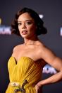 <p>Tessa Thompson pays homage to vintage glamour while re-inventing just how chic a finger wave can be on the red carpet.<br></p>