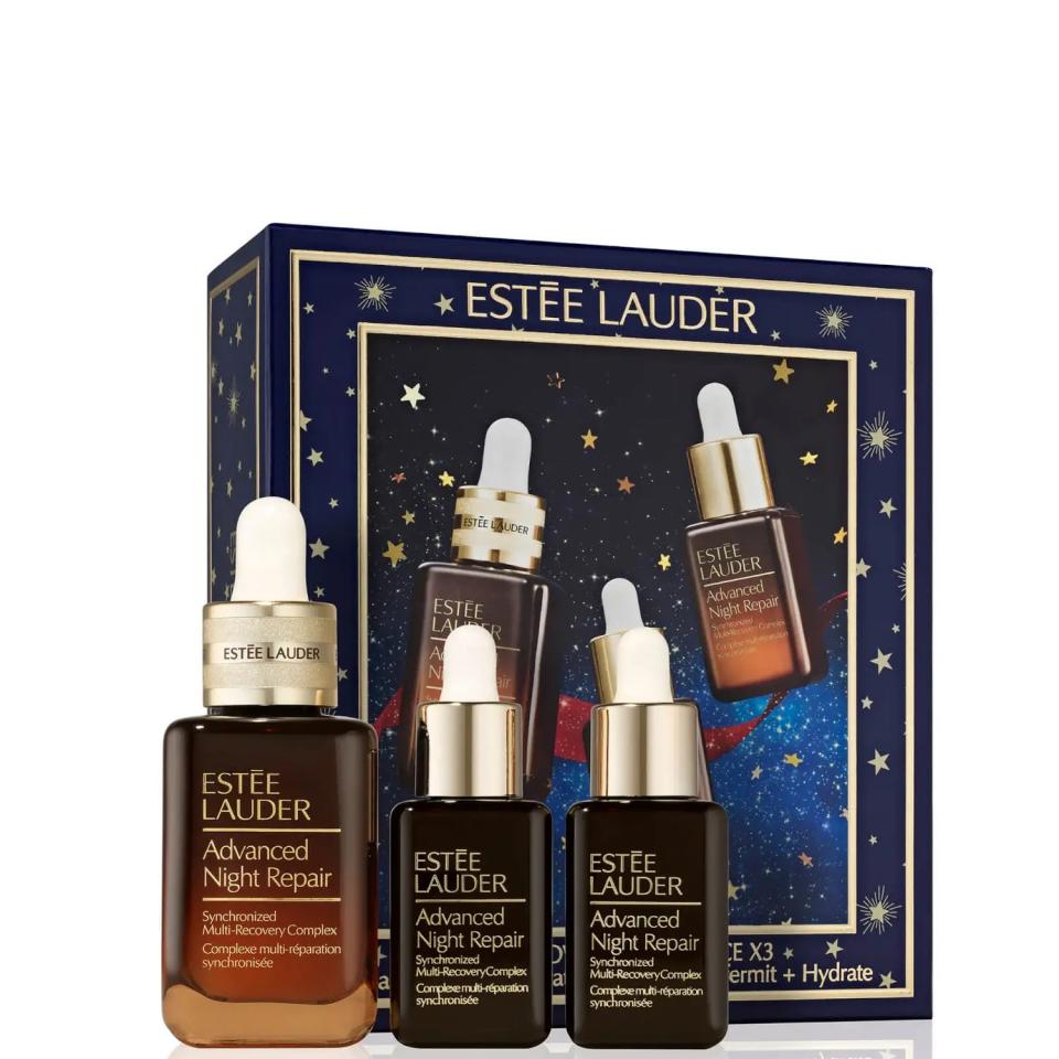 Estee Lauder 3 x The Power Advanced Night Repair Serum Skincare Set. (PHOTO: LookFantastic)