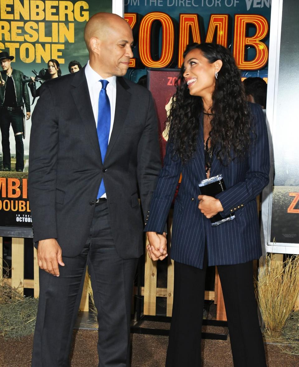 Cory Booker and Rosario Dawson