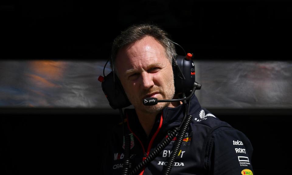 <span>Christian Horner says he is ‘confident in the process’ as he is investigated for ‘controlling behaviour’ towards a female colleague.</span><span>Photograph: Joel Carrett/EPA-EFE</span>