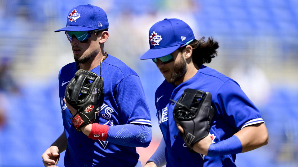 Cavan Biggio and Bo Bichette have shown promise at the MLB level, but they still have a lot to prove. (Photo by Douglas P. DeFelice/Getty Images)