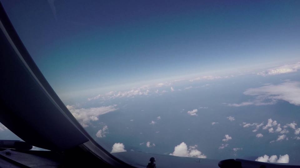 During parabolic flights, an aircraft experiences short periods of freefall that produce reduced gravity conditions.