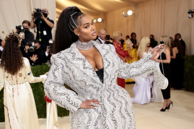 Precious Lee at the 2021 Met Gala. <p>Photo: Dimitrios Kambouris/Getty Images for The Met Museum/Vogue</p>