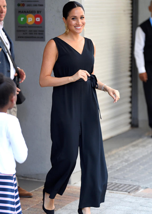 Meghan looks gorgeous in Gabriela Hearst jumpsuit for dinner date