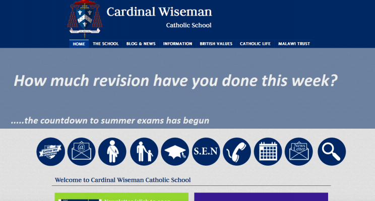 Cardinal Wiseman School said pupils were not allowed to wear coats on school grounds (Grab)