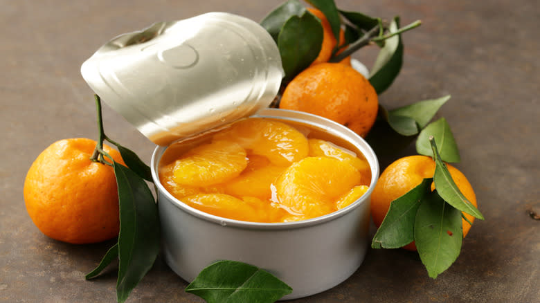 Can of mandarin oranges