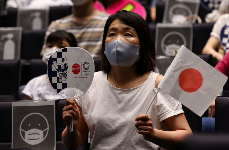 Public viewing event for Tokyo 2020 Olympic Games in Takasaki