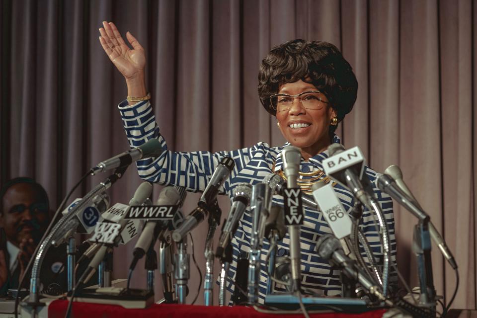 SHIRLEY, Regina King as Shirley Chisholm, 2024. ph: Glen Wilson / © Netflix / Courtesy Everett Collection