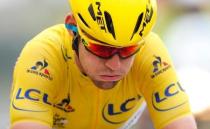 Cycling - Tour de France cycling race - The 183-km (113 miles) Stage 2 from Saint-Lo to Cherbourg-en-Cotentin, France - 03/07/2016 - Yellow jersey leader Team Dimension Data rider Mark Cavendish of Britain reacts on the finish line. REUTERS/Jean-Paul Pelissier