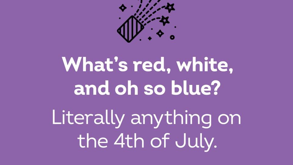 best anti jokes whats red white and blue