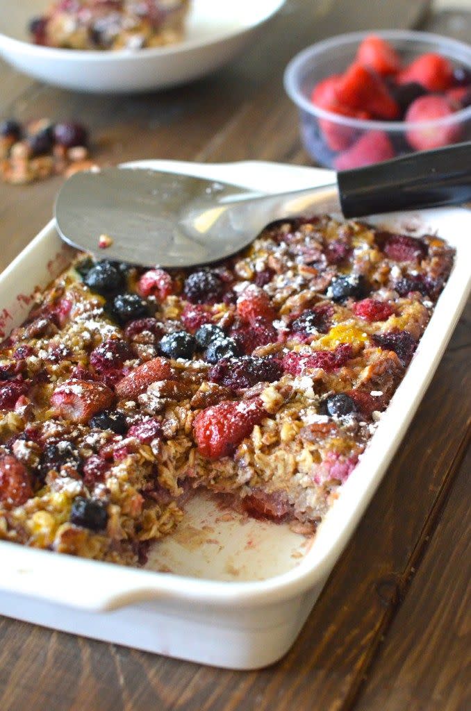 Baked Honey Berry Oatmeal