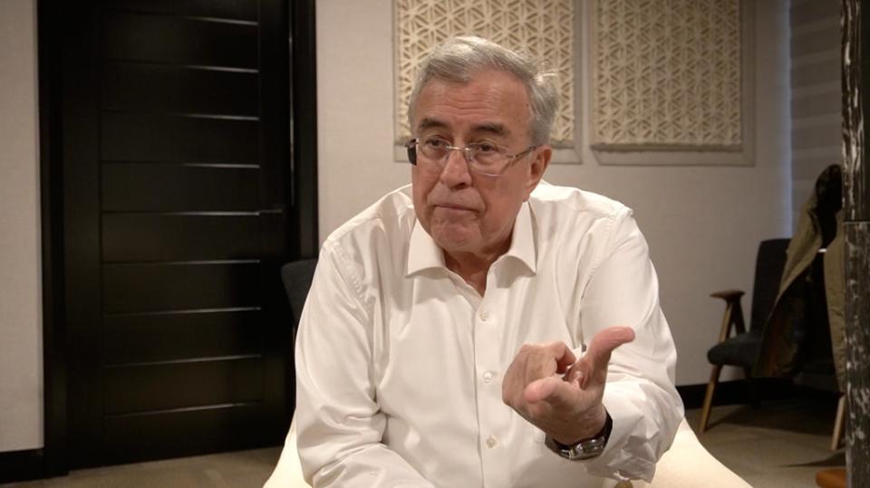 Rubén Rocha Moya, governor of Mexico’s Sinaloa state, speaks to Independent en Español (Independent en Español / José Luis Montenegro)