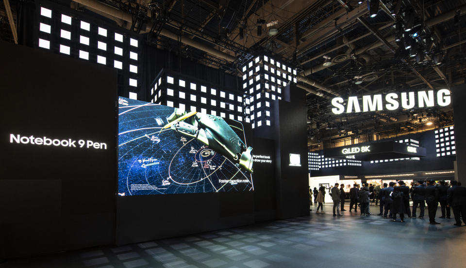 Samsung's booth at CES 2019