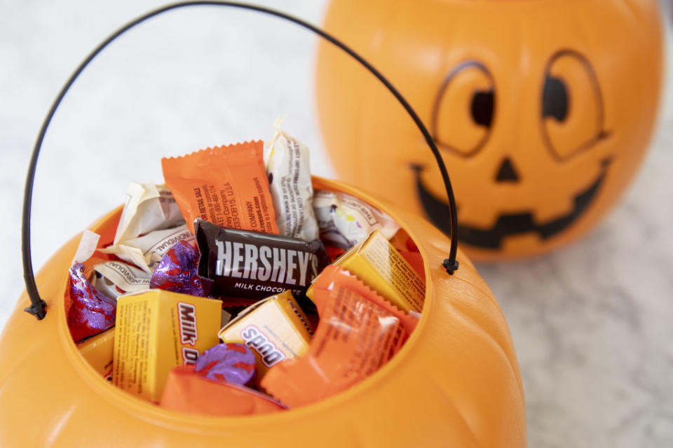 Hershey's chocolate is on sale - just in time for Halloween. Image via Getty Images. 