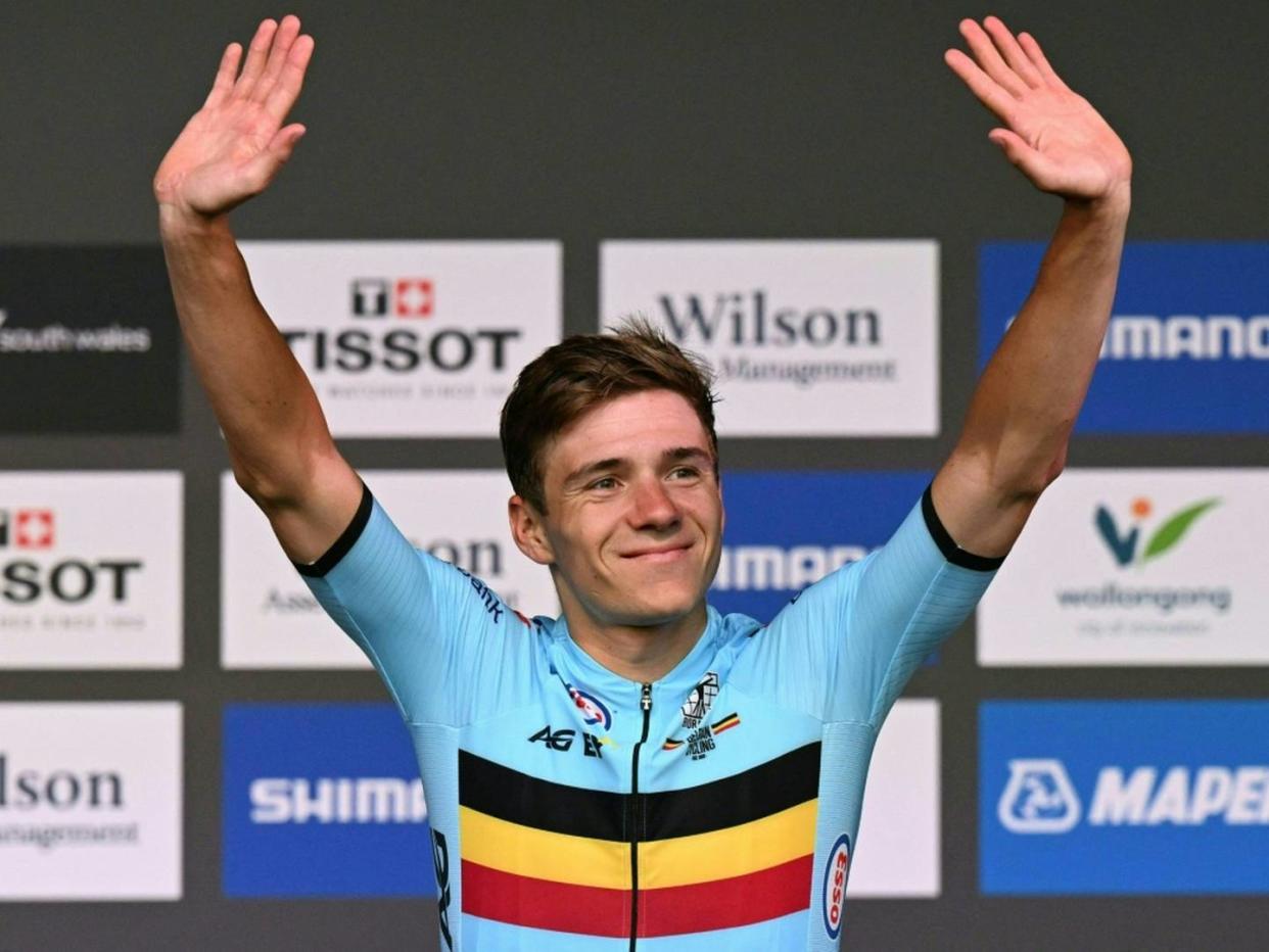 Rad-WM: Evenepoel gewinnt Straßenrennen als Solist