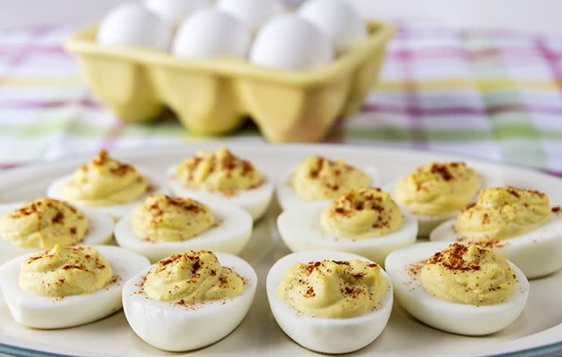 Devilled eggs. Yum!