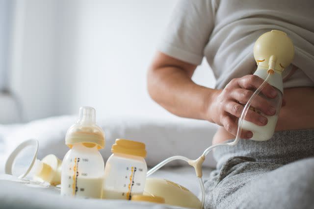 <p>Getty</p> Stock image of breastmilk