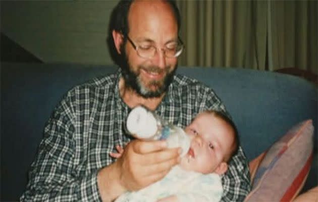 At the time of Luke's death, his father, Greg Anderson (pictured with son Luke), was subject to two intervention orders. He was shot dead by police. Photo: 7News