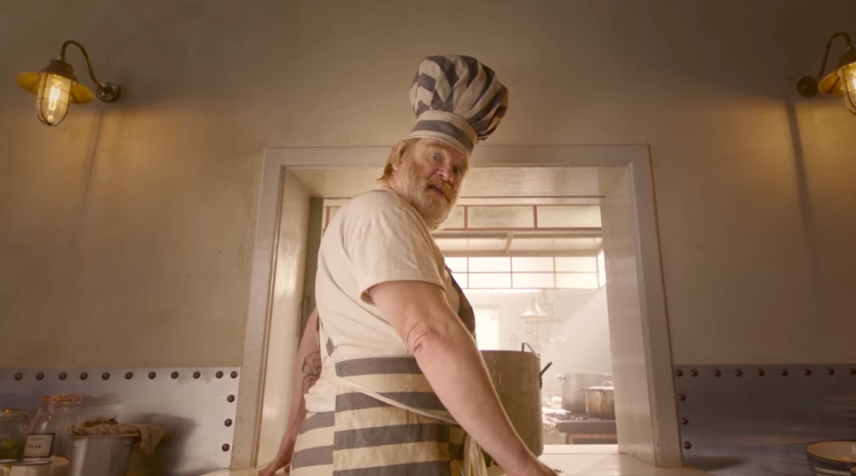 Brendan Gleeson plays the fearsome prison cook Knuckles McGinty. (Studiocanal)