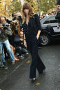 <div class="caption-credit"> Photo by: Julien Hekimian/WireImage</div>Actress Lou Doillon's elegant sailor pants stroll the Grand Palais in October. <br>