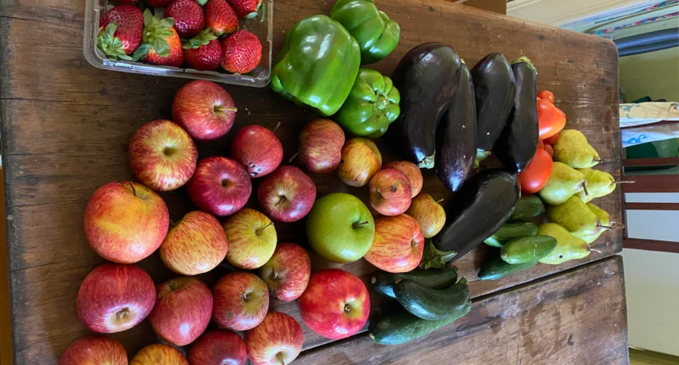 A shopper's $6 haul from a grocer in Queensland. 