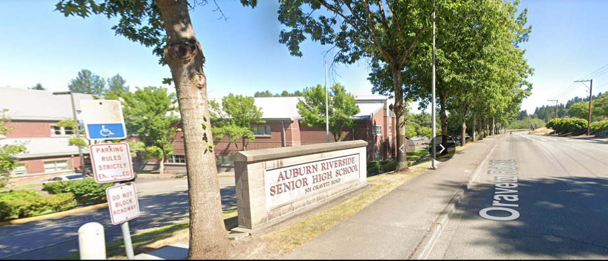 Five masked people entered a side door of Auburn Riverside High School earlier this week  (Google Maps)
