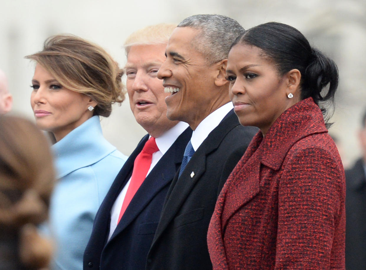 "I stopped even trying to smile," Obama said.