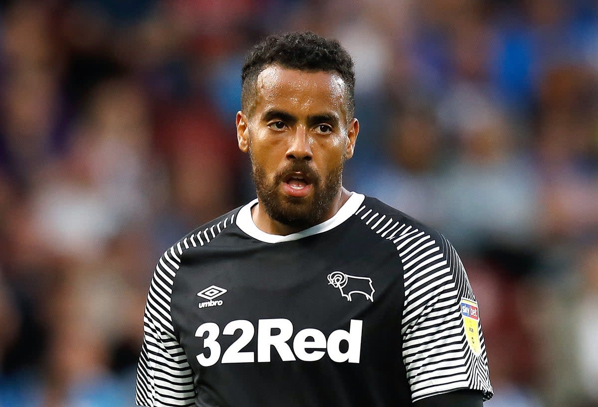 Robbery victim Derby County’s Tom Huddlestone during the Sky Bet Championship match at the John Smith’s Stadium, Huddersfield (Martin Rickett/PA) (PA Archive)