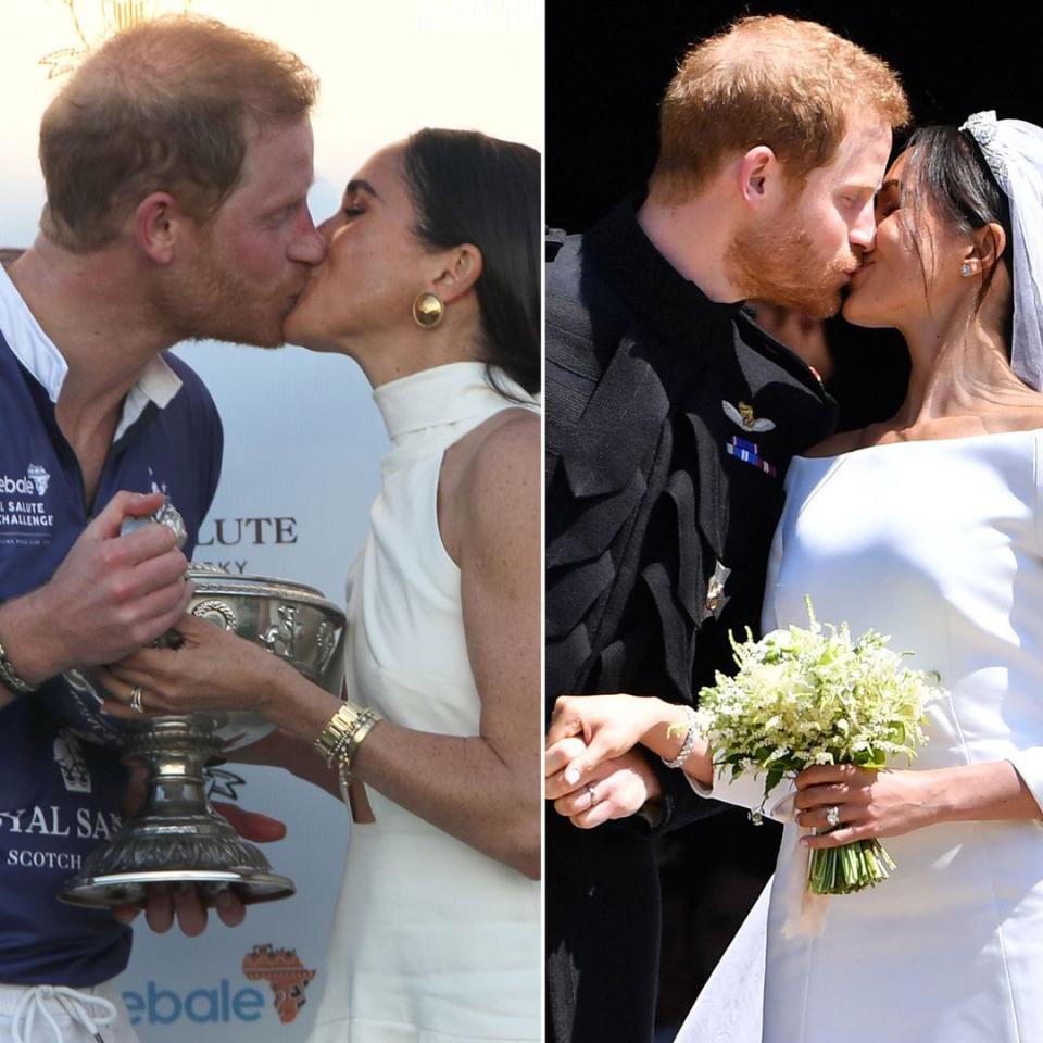 Prince Harry and Meghan Markle's best kisses in 7 sweet photos