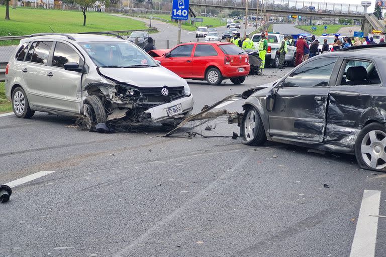 Choque múltiple en Panamericana