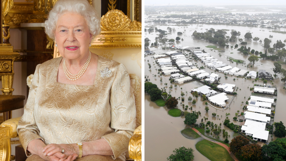 The Queen has sent a heartfelt message to the victims of the Townsville floods. Source: Getty