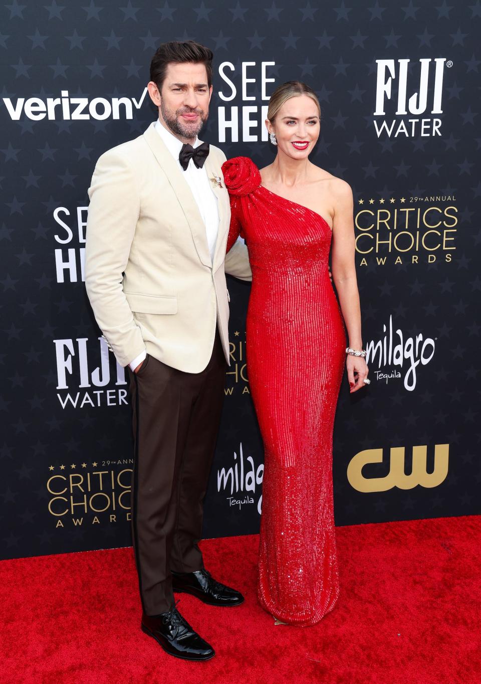 John Krasinski and Emily Blunt 2024 Critics Choice Awards