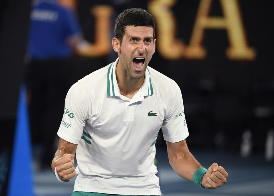 ▲塞爾維亞球王Novak Djokovic奪冠 。（圖／美聯社／達志影像）