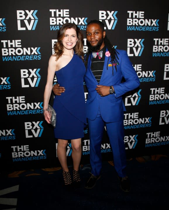 <em>LAS VEGAS, NEVADA – OCTOBER 26: Magician Jen Kramer (L) and Akil the Dapper Assistant from “The Magic of Jen Kramer” show attend the grand opening night of The Bronx Wanderers at the Westgate Las Vegas Resort & Casino on October 26, 2021 in Las Vegas, Nevada. (Photo by Gabe Ginsberg/Getty Images for The Bronx Wanderers)</em>