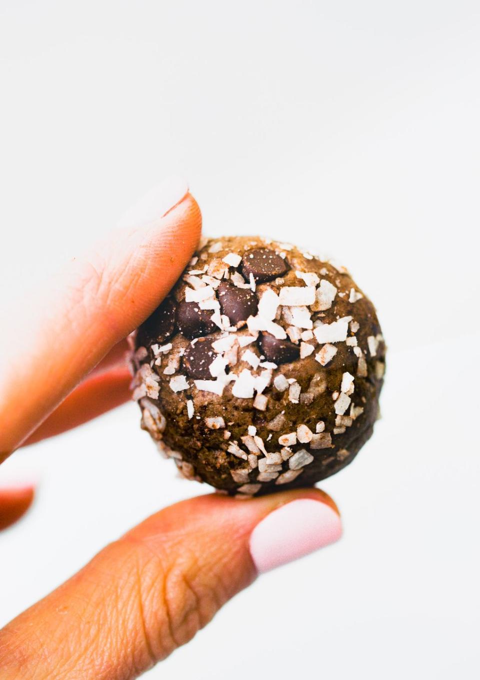 Chocolate Coconut Protein Balls