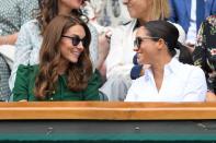 <p>The pair were seen chatting and laughing together in the stands</p>