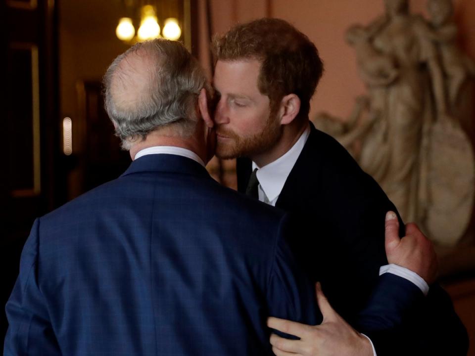 Prince Harry and King Charles in 2018 (Getty Images)