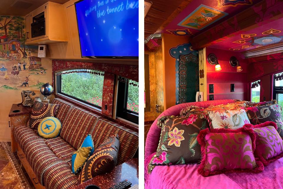 Inside at Dollywood, Dolly's tour bus and her home