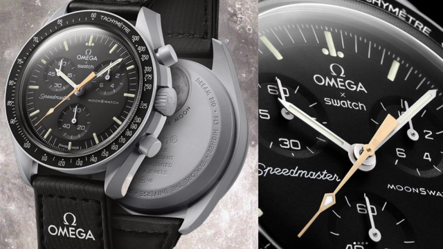 Omega's New MoonSwatch Is Here, and It's Got a Golden Hand on the Dial