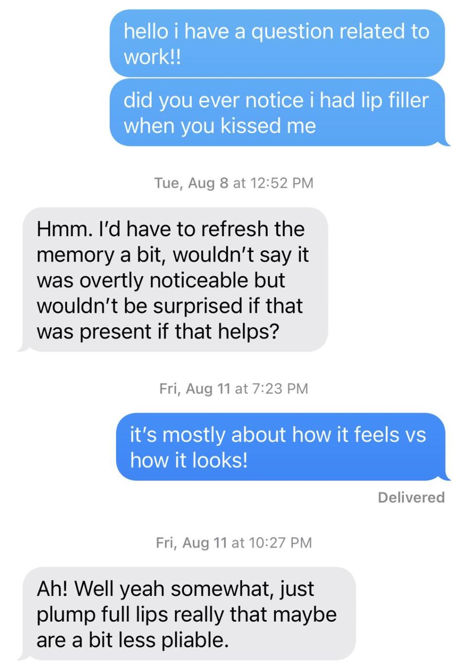 lip filler text